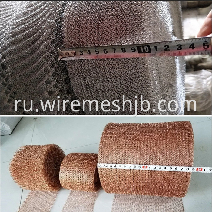 Gas Liquid Filter mesh Knitted Wire Mesh